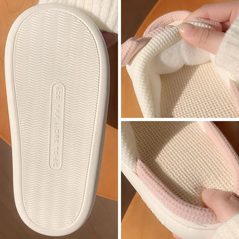 Pantuflas de Cerdito 🐷💕: ternura y comodidad todo el año. Diseño abierto, transpirable, alta calidad. Encanto en cada paso para todos en casa 🏠✨.